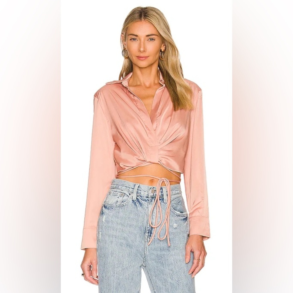 ASTR Women's Blush Wrap Top
